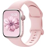 Apple Watch Bantları ile Uyumlu Spor Silikon Bant 40 mm 38 mm 41 mm 44 mm 45 mm 42 mm 49 mm Kadın Erkek, Yumuşak Bileklik Su 