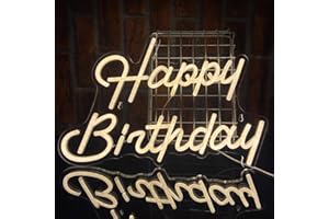 PILOYINDE Letreros de neón de feliz cumpleaños usb letras led decoración de fiesta de cumpleaños, letrero de neón de cumpleaños de, letreros de decoración de pared led