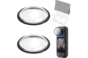 2 stycken premium linsskydd för Insta360 X4 – vridbart linsskydd med UV-filter, repskydd och dammskydd – matchande Insta360 X4-tillbehör för tydliga bilder och säkert skydd