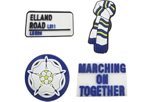 Nhemeylp 4PCS Shoe Charms, Cartoon Football Shoe Decoration Charms for Men Women, Boys & Girls Sandal Accessories, Football Gift Party Souvenirs Hobbyist Collection