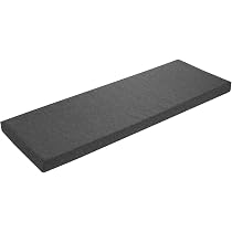 Bankauflage Sitzkissen 110x30x5 Cm – Wasserdichter Bezug, Rutschfeste Unterseite, Mit Abnehmbarem Bezug, Für Gartenbank & Fensterbank