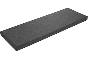 ‎SLEEPLING sleepling Bankauflage 150x40 cm dunkelgrau, Sitzkissen Outdoor & Indoor, Bankpolster, Bezug waschbar, Unterseite Antirutsch, Made in EU