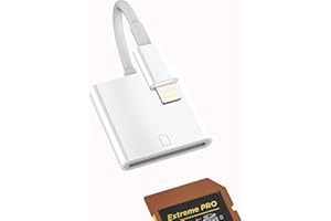 WASRUYI Lettore schede SD per iPhone 14 13 pro max per Lightning porta adattatore trasferire dati memoria fotografica macchina per Apple MFi Certified cellulare connettore per iPad digitale camera memory card