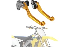 ‎BIUGERCN BIUGERCN Motorrad Bremshebel Dirt Bike Kupplungshebel Klappbares Aluminium für RM 85 RM 125 RM 250 YZ80 YZ85 Motocross