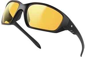 Bircenpro Night Vision Glasses for Driving: Running Cycling Sport Night Anti Glare Yellow Glasses for Men Women