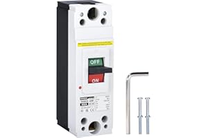 DIHOOL DC Molded Case Circuit Breaker,1 Pole 400 Amp 250VDC/240VAC MCCB,DC Isolator for Solar Panels PV System,Battery