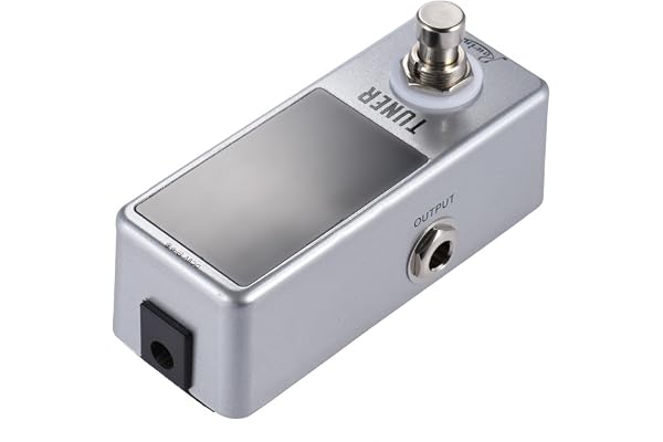 Vroomoto Mini Chromatic Tuner Pedal LED Display True Bypass Guitar Bas Tuner Pedal