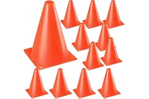 Pinkgarden Sport-Trainingshütchen aus Kunststoff für Spiele im Freien, Fußball, Skateboard, Fußball (orange)