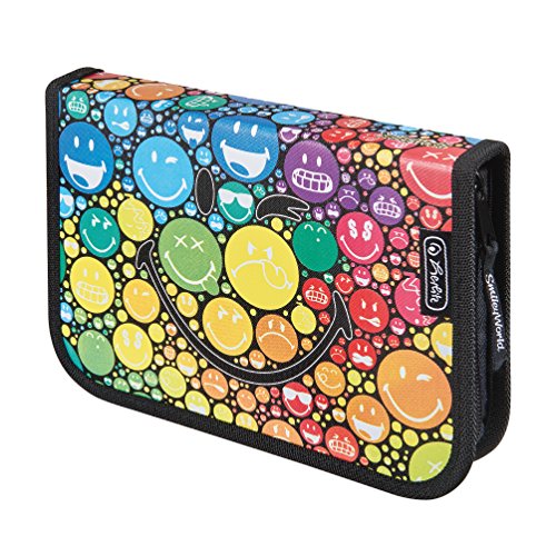Preisvergleich Produktbild Herlitz Schuletui Leer Federmäppchen, Smiley World Rainbow
