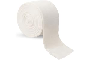 AZONELIFE Bandage de Soutien Tubulaire, 6.25 cm x 10 m Gaze de Pansement élastique, Bandage de Compression Respirante, Rouleau de Bandage Extensible, Tubular Bandage pour Le Plâtre/Chevilles/Bras/Entorse
