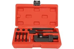 YUECOOM Disjoncteur de chaîne, outil de chaîne, ensemble d'outils à main de rivetage de rupture de chaîne de moto, kit d'outils de réparation de rivetage de riveteuse de lien de diviseur pour le vélo de moto