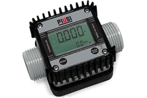 PIUSI Contalitri Digitale a Turbina per Adblue/Urea/DEF con Display per Portate fino a 120 l/min, Pressione 10 bar, Connessione M/F 1” BSP | K24 F0040710A