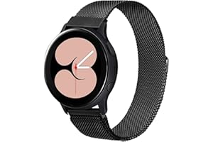 ANNYOO Bransoletka do zegarka Samsung Galaxy Watch 42 mm, szerokość paska 20 mm, stal nierdzewna, metalowa bransoletka do zegarka Galaxy Watch Active/Gear Sport/Garmin Vivoactive 3/3 Music