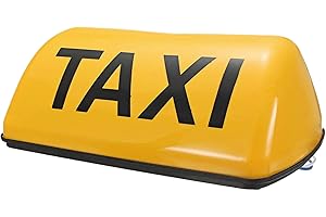 BEAHING Segni di Taxi per Auto, Segnale di Taxi Lampada da Taxi da Autoadesivo con Metro