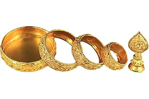 DICKLY Plateau de Mandala Tibétain, Offrande Bouddhiste, Offrande de Bouddha Alar, Poêle pour Les Rituels