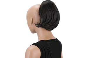 CAISHA by PRETTYSHOP Panino Pezzo Di Capelli Treccia Con Clip A Farfalla Nodo Per Capelli Acconciatura Da Sposa Panino Hepburn Cravatta Per Capelli Bruna H404