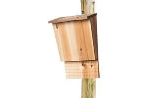 SIONHIUO Fledermauskästen, Großer Fledermausnistkasten Für Draußen, Fledermausunterschlupf, Fledermaushäuser Aus, Hängender Fledermauskasten Mit Halterungen