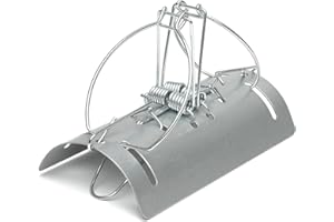 GRABACZ Trampa para Topos, Trampa para campañoles, Trampa de túnel de Metal Duradero, Reutilizable (1)