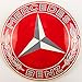 Produktbild Neues Emaille Schild Mercedes 12cm Rund, Classic Werbeschild Reklameschild 50er Jahre Life Style Retro Fifties