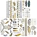 10 Sheets of Silver & Gold Fashion / Style Tattoos