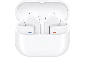Samsung Galaxy Buds3 Pro Kabellose Bluetooth-Kopfhörer, Active Noise Cancelling (ANC), Adaptive Geräuschunterdrückung, 360 Audio, In-Ear-Kopfhörer mit Hi-Fi-Sound, White, Inkl. Anymode Clear Cover