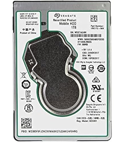 Seagate 1TB HDD SATA 5400rpm 6.4 cm 2.5 Inch 7 mm Height 128 Mb