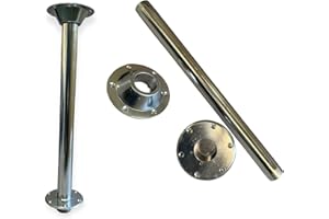 XENPER Pata de Mesa Camper y Caravana – Encastrable para Furgonetas y Campers, Tubo 70 cm de Altura, Ligera y Resistente – Soporte Estable para Mesas en Autocaravanas