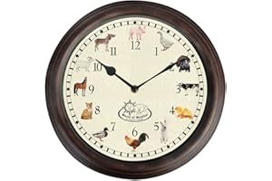 ESSCHERT Fallen Fruits Farm Animal Sound Clock