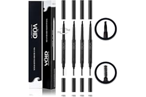 VOID HOMME VOID Crayon à barbe pour homme (noir, lot de 4) – Kit stylo à barbe complet et imperméable