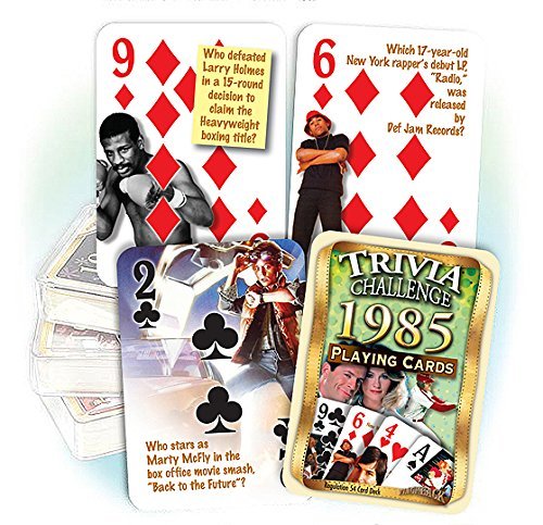 Preisvergleich Produktbild 1985 Trivia Playing Cards: 30th Birthday Gift or 30th Anniversary Gift
