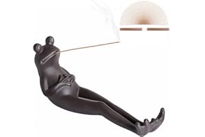 JOYSEEDI Frog Incense Stick Holders with 60PCS Incense Sticks, Ceramic Purple Sand Insencensticks Holder Modern Incense Burner Ornament, for Aromatherapy/Yoga/Meditation/Tea Ceremony/Home Living Room