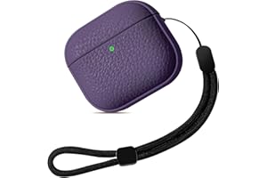 Teyomi Cover compatibile con Airpods 4, TPU Airpods 4 Cover con Cordino, Custodia Protettiva Progettazione della trama per AirPods 4 Generazione Case, Supporto ricarica wireless [Viola]