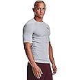 Under Armour Men's Polyester Solid UA HG Armour Comp Short Sleeve | T-Shirt | 1361518-011