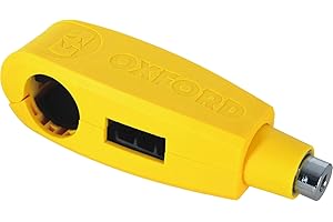 Oxford Products Oxford Motorcycle Scooter Lever Lock Yellow LK301