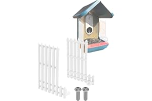 SPLASH N COLOR SplashNColor Fence Extension Compatible with Bird Buddy – Wider DIY Add-on Side Fence to Keep Birds in Front of The Camera – Durable ABS Bird Accessories for Enhanced Stability & Comfort (2 Pieces)