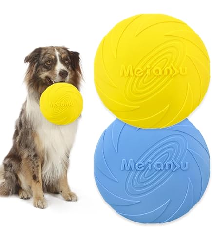 Frisbee Per Cani SRLWMYI - Diametro 20cm, Antiscivolo E Resistente, Giocattolo Da Esterno Per Allenamento E Divertimento - Foto 3