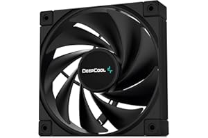 DeepCool FK120, 120mm Ventola di Raffreddamento ad Alte Prestazioni, PWM a 4 pin, Cuscinetto Fluidodinamico, 1850 RPM,Nero, Ventola di AK620 e AK40