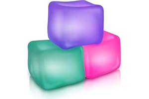 LESONG 3 Stück Sensory Stress Balls, Anti Stress bälle Anti Stress Spielzeug für Kinder Erwachsene, Squishy Stress Cube Stressabbau für ADHD Autismus Geburtstag Klassenzimmer Geschenke