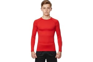 Atletisk sportkläder pojkar baslager termisk barn PE fitness långärmad skola MMA boxning gym t-shirt vinter utomhus fotboll l