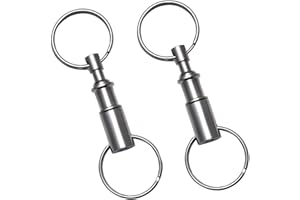 AUFODARA Brelok do kluczy z szybkim odpinaniem, metalowy (zestaw 2 szt.)