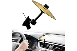 LSYZHX Car Cymbal,Car Crash Cymbal for Car Vent Practical Accessories for Vehicles to Make Driving More Fun (Gold)