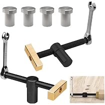 Neocraft Set Di 2 Morsetti A Barra Per Legno 30,5 Cm - F-Clip Con Ganascia Girevole - Serraggio 181 Kg E Funzione Spalmatore