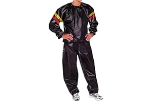 HAOLEI Heavy Duty Sauna Suit Men Women Weight Loss Exercise Slim Gym Fitness Workout Anti-Rip Sweat Sauna Suits Top & Bottoms Boxing Training Sets