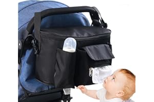 PUMMNY Bolsa Carrito Bebe, Bolsa de Cochecito Impermeable, Bolsos Carritos Bebe, Organizador de Cochecito Bolsa, Bolsa Organizadora de Cochecitos, Organizador de Bolsa de Cochecito