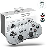 8bitdo SN30 PRO Bluetooth Game Controller Kompatibel mit Switch PC, Update zum Hall-Effekt-Joystick, Kabelloses Gamepad für P