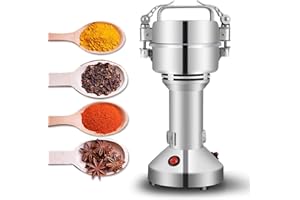 ‎HUANYU Huanyu Getreidemühle 850W Kräutermühle 150G Elektrische Kornmühle 28000 U/min Multi-Zerkleinerer zum Mühlen der Stein Medizin Gewürz Kräuter Kaffeebohnen