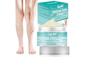 CHERIOLL Krampfadern Creme, Creme gegen Besenreiser, Varicose Veins, For Phlebitis Angiitis Entzündung Blutgefäß Venen Vaskulitis Behandlung Beine Care Safe Cream, sanften Beinpflege (50g)