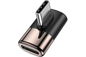 MOGOOD 90Deree Adaptador USB C en ángulo Recto USB C Macho a USB C Hembra Extensor,USB Tipo C Thunderbolt Extender para MacBook Pro,iPad Pro,Teléfonos,Nintendo Switch,y Otros Dispositivos de Tipo C.