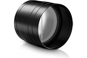 HG Power 100 mm / 4" Inch Ducting Pipe Connector with Backdraft Damper Flap, One-Way Airflow Ducting with Backdraught Shutter, Rubber Gasket, Black Galvanized Steel