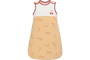 MIRACLE BABY Winter Baby Sleeping Bag 2.5 Tog Cotton Baby Sleep Sack Sleeveless Baby Wearable Blanket from Newborn to 18 Months (Leopard, S/0-6M)